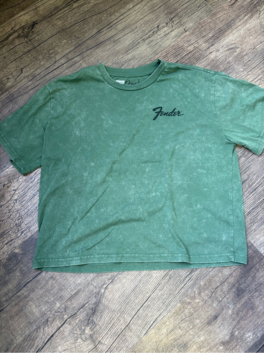 Fender Green Logo Crop Tee